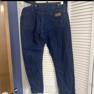 Wrangler Men's Jeans Cowboy Cut Original Fit Size 42x30 13MWZ Dark  Wash
